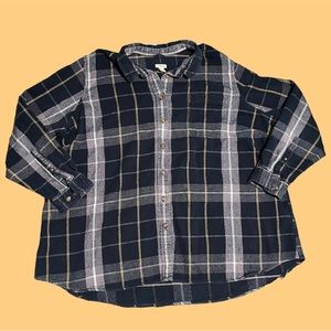 L.L. Bean Buttoned Flannel